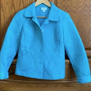 Ann Taylor Loft Quilted 4 button jacket, Size 2, EUC